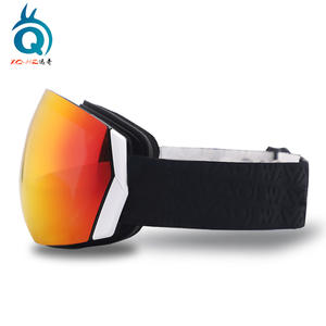 Gafas de esquí XQ-HZ de doble capa antivaho sin marco, talla única, TPU, para adultos, a prueba de viento, lente roja - Product Image 5