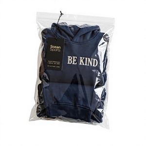 ชุดเซ็ตเสื้อฮู้ดครอปและกางเกงวอร์มสีกรมท่า ยูนิเซ็กซ์ แบรนด์ Be Kind เป็นมิตรต่อสิ่งแวดล้อม ผลิตจากผ้าฝ้าย 100% เนื้อหนา คุณภาพสูง - Product Image 6