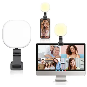F-610B LED Live streaming light 5 color temperature notebook Video conferencing fill light phone clip pocket light