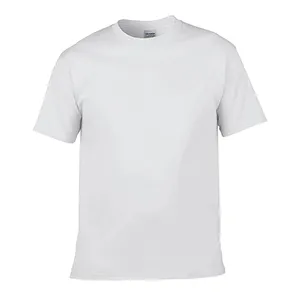 Multi colores TAMAÑO DE EE. UU. sensación suave calidad Camiseta de algodón cuello redondo logotipo personalizado impresión camisetas de manga corta