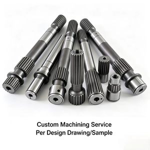 Eje de transmisión de acero para bomba de pistones hidráulica de excavadora, repuestos para motor hidráulico de camión mezclador de hormigón, eje de transmisión de bomba de engranajes - Product Image 1
