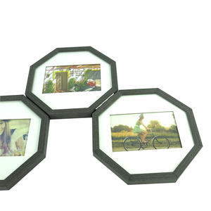 Un cadre <span class=keywords><strong>photo</strong></span> octogonal en bois adapté à la <span class=keywords><strong>photo</strong></span> de 4x6 ", cadre <span class=keywords><strong>photo</strong></span> pliable de fantaisie, suspendu au mur et au <span class=keywords><strong>collage</strong></span>. - Product Image 6