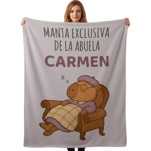 Red Sloth Bedtime Scene Flannel <b>Blanket</b> Throw <b>Blanket</b> Nap <b>Blanket</b> Wholesale Machine Washable Fade Resistant Custom Print - Product Image 4