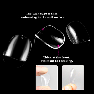 Short Oval Square Full Cover <b>Nail</b> Tips Custom Design Salon Manicure Women Press on <b>Nail</b> <b>Extension</b> Artificial Fingernails Tool - Product Image 2