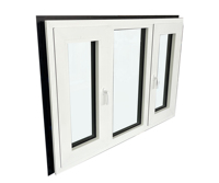 Ventanas Abatibles de Triple Panel con Aislamiento Térmico de Aleación de Aluminio de Alta Eficiencia Energética Penjoy para Viviendas y Casas Pasivas