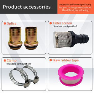 Positieve en negatieve rotatie 12V/24V 220V elektrische brandstofpomp oliezuigpomp geschikt voor diesel en kerosine - Product Image 5