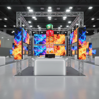 P1.8 P2 360 °   Cube LED rotatif, affichage LED mécanique, écran cinétique dynamique pour exposition commerciale