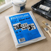 Bâche de protection souple en plastique légère pour peinture, anti-poussière, pour pulvérisation de meubles et travaux de peinture DIY