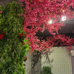 Árbol de cerezo Artificial para exteriores, flores rosas grandes de 8 pies - Product Image 6