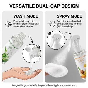 <span class=keywords><strong>Gel</strong></span> Lotion Multi-Action d'Hygiène Féminine à l'Aromathérapie Marque Blanche, Acide Hyaluronique, pH Équilibré, Antibactérien, Multi-Parfums - Product Image 4