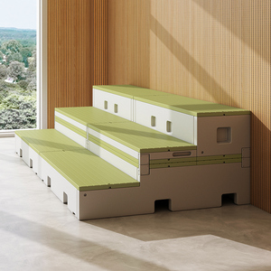 Bục tập hợp dàn nhạc tiết kiệm không gian có bánh xe & ngăn chứa đồ - Product Image 2