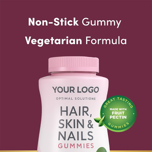 Advanced <strong>Hair</strong> <strong>Skin</strong> and <strong>Nails</strong> Gummies 200 Gummies <strong>Vegetarian</strong> Formula with Biotin for Daily Care - Product Image 3