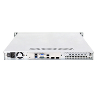 Châssis de serveur 1U Top1U550, profondeur 550 mm, pour cartes mères 12x10,5 pouces ou moins, 4 disques durs mécaniques 3,5 pouces, alimentation 1U