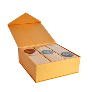 Scatola <span class=keywords><strong>Regalo</strong></span> per Tè in Foglie con Design Unico Personalizzato, Ecologica, <span class=keywords><strong>Confezione</strong></span> di Lusso per Bustine di Tè con Coperchio Magnetico Triangolare - Product Image 3