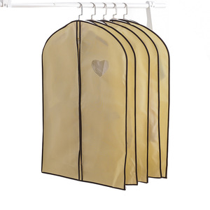 <b>Clothes</b> Protector Dustproof <b>Storage</b> Hanging Bag Gray Beige Rectangle Wardrobe Use - Product Image 5