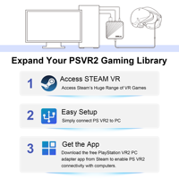 Adaptateur pour PS VR2 avec câble USB compatible avec le convertisseur et le PC