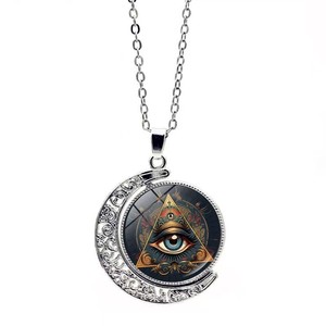 [Gorgeousxx] Collares con Colgante de Luna Giratoria con <span class=keywords><strong>Ojo</strong></span> de Horus al Estilo del Antiguo Egipto <span class=keywords><strong>para</strong></span> Mujer, Joyería - Product Image 6