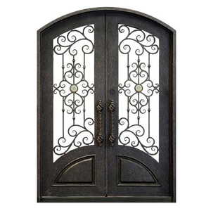 Porte en fer forgé de couleur personnalisée en provenance du Vietnam avec design 2D 3D et barre en acier massif, résistante à l'eau, garantie 3 ans - Product Image 3