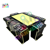 Table de jeu de pêche en métal noir durable de 65 pouces pour 8 joueurs, fabriquée par l'usine chinoise Qianmen, pour machine de jeu d'arcade IGS Fish