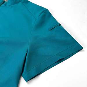 Ensemble de blouses et pantalons de travail à col en V avec fermeture éclair, pantalon de jogging, pour usage professionnel en milieu médical, logo personnalisé, en spandex, pour infirmières et professionnels de la santé - Product Image 4