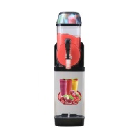 Eenvoudig te bedienen rode/zwarte slush-machine, smoothie-, ijs- en sapmaker, apparatuur voor het maken van dranken