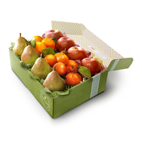 Emballage en carton ondulé pour supermarché, boîte d'emballage pour grenade, orange, pomme, kiwi, fruit du dragon et légumes