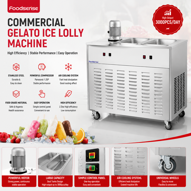Hot Sale Commercial Stainless Steel Thailand Fried Ice Cream Machine Double Pan Fried Yogurt Juice Milk Roll Machine