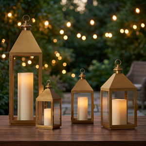 Lanternes et pots décoratifs marron faits à la main, écologiques et durables, taille personnalisée, pour salon – Nouveauté très prisée - Product Image 3