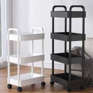 Chariot de rangement à plusieurs niveaux, 5 couches, portable, résistant à l'humidité, pour salle de bain, cuisine, salon - Product Image 1
