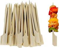 Prix d'usine, vente en gros, brochettes plates de qualité supérieure pour barbecue au charbon, brochettes jetables en bambou Teppo écologiques en vrac