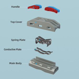 PCT-225 מחבר מהדק מהיר מחבר חוט PCT-222 28-12awg חשמל קומפקטי ידית חוט מחבר מסוף בלוק וחלל - Product Image 3