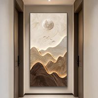Nouvelle conception, grande taille, art mural décoratif pour entrée, paysage de luxe imprimé, affiche, peinture en porcelaine cristalline
