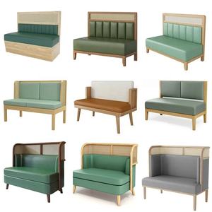 Set di Sedie e Tavolo da Pranzo in Legno e Pelle Moderno per Ristorante, Caffetteria e Banchetti - Product Image 6