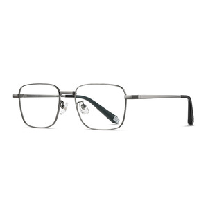 Montures de lunettes carrées à monture complète LF9015, anti-lumière bleue, légères, unisexes, en métal, lunettes optiques - Product Image 1