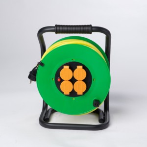<span class=keywords><strong>Avvolgicavo</strong></span> <span class=keywords><strong>da</strong></span> <span class=keywords><strong>Giardino</strong></span> in Plastica con Presa CEE/Schuko IP44 SJTW, Cavo di Prolunga 40m, Certificato CE, Garanzia di 2 Anni, Produzione OEM ODM - Product Image 2