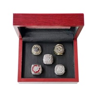 Juego de Anillos de Campeones de Hockey de los Chicago Blackhawks 2010, 2013 y 2015, Joyería Plateada de Moda Hecha de Aleación de Zinc para Fiestas y Regalos