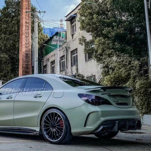 Pour Mercedes-Benz CLA W117 Spoiler CLA180 CLA200 250 CLA260 CLA45 2014 -2018 Style RT Spoiler de coffre arrière en fibre de carbone véritable/ABS - Product Image 5