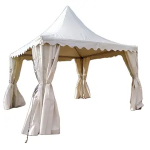 Outdoor Aluminum Frame Wedding Party Gazebo Canopy Waterproof Logo Printing 3x3m to 10x10m Garden Pagoda Tent for Events