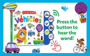 Let's Get Talking Vehicles Read Along and Learn About Vehicles niños 6 Buttons Sound Book - Product Image 2