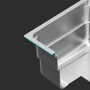 Kitchen single-slot large sink stainless steel sink <b>table</b> Japanese-style large single-slot vegetable basin - Product Image 2