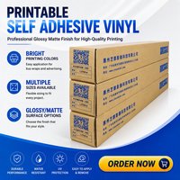 Vinyle mat brillant blanc Pvc Eco solvant imprimable sans résidu affiche de rouleau de vinyle auto-adhésif pour la publicité
