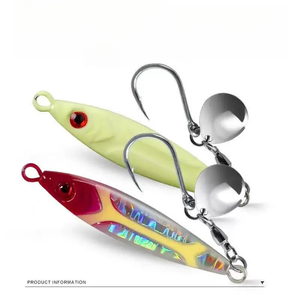 Mồi câu jigging kim loại chì 14g, móc ba ngạnh, dùng cho nước mặn và hồ, câu cá vược, cá hồi, cá rô, mực giả, câu sông - Product Image 3