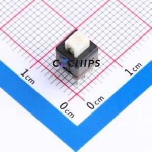 PS-6824DVB-6PL Push Button Switch Through hole Component (THT) Switch Self-Locking Rectangle Plunger 500mA 24V - Product Image 1