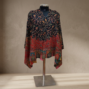 Designer Red Wool <b>Shawl</b> <b>for</b> Ladies Featuring Soft Warm Fabric and Elegant Fashion Appeal <b>for</b> Bridal Dressing <b>Wedding</b> Receptions - Product Image 1