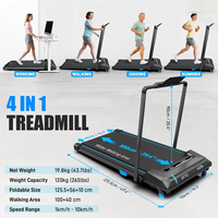 Tapis de course électrique pliable OEM portable pour la maison avec poignée de commande à distance et inclinaison pour l'entraînement