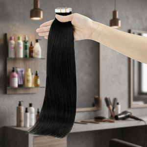 Extensiones de Cabello Humano Remy Natural Adhesivas de Doble Trama Invisible con Cutícula Alineada, Cabello Virgen Indio Crudo al por Mayor - Product Image 4