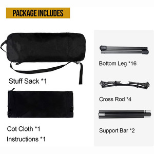 Ultralight Fishing Sleeping Portable Backpack Lounge 600D Folding Camping <b>Bed</b> Cot Sleeping Portable Travelling Cotton <b>Pad</b> RL-B05 - Product Image 2