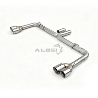 Tuyau d'échappement pour Audi A3 (8V) 1.8T 2.0T 2014-2020 avec quatre sorties pointues, tuyau d'échappement intelligent haute performance avec soupape