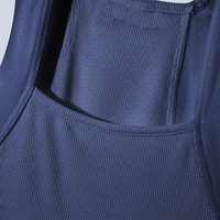 Venta al por mayor de fábrica: Nuevo corsé moldeador de cuerpo transpirable de punto para hombre, camiseta sin mangas de compresión para fitness, chaleco moldeador.