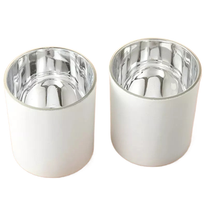 Porte-bougie personnalisable avec logo, <span class=keywords><strong>de</strong></span> haute qualité, <span class=keywords><strong>en</strong></span> verre plaqué or, blanc mat, écologique, durable, pour Noël et la maison - Product Image 5